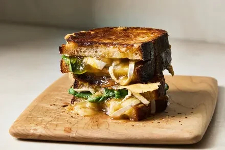 Brie and Mango Chutney Grilled Cheese