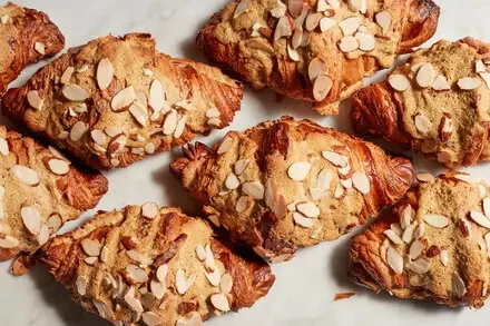 Reviving Stale Croissants: A Luxurious Transformation with Rum Simple Syrup and Toasted Almond Cream